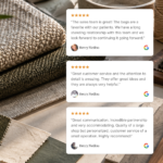 Customer reviews highlighting Icegreen's service, communication and attention to detail